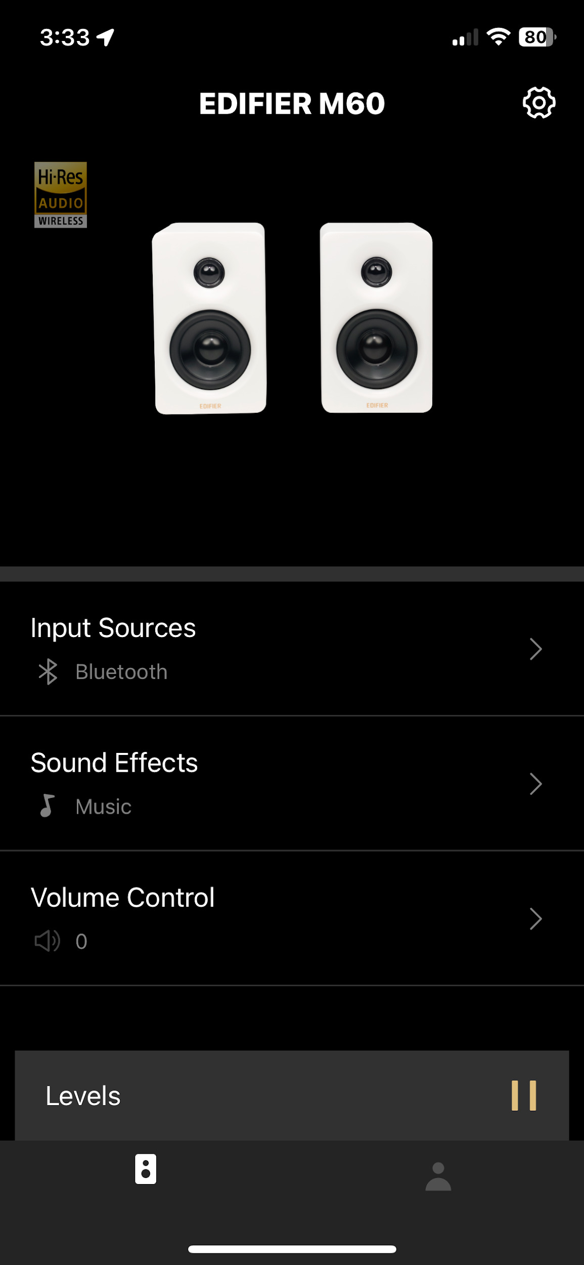 Edifier ConneX app interface
